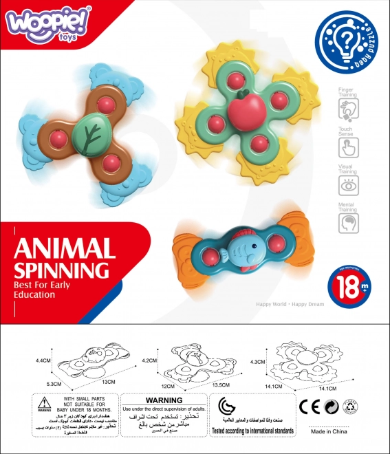 Woopie Baby Farbe 3-in-1 Spinner Spielzeug