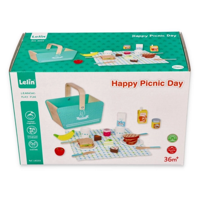 Minzfarbiger Picknick-Set