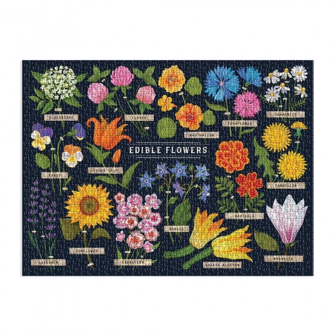 Galison Puzzle Essbare Blumen 1000 Teile