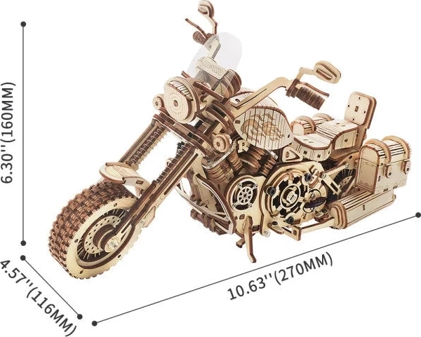 Robotime Rokr 3D Holzpuzzle Cruiser Motorrad