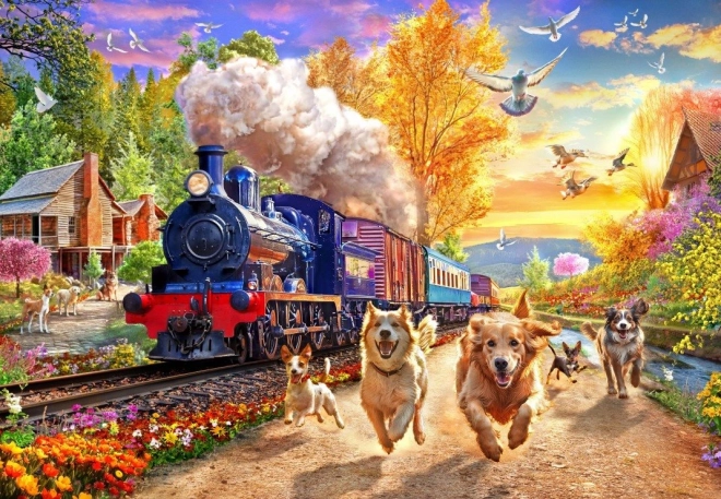 Puzzle Bluebird Holen wir den Zug ein 1000 Teile