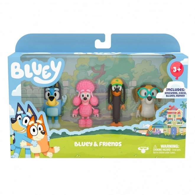 Bluey Spielfiguren 4er-Pack Freunde