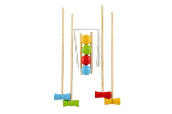 Bunte Holzteile