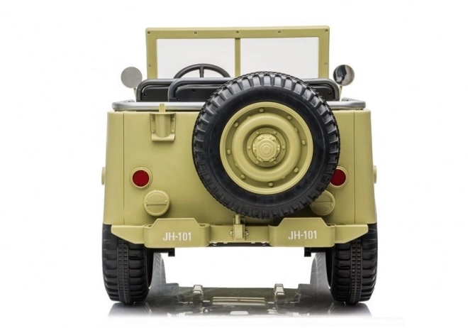 Kinder Elektrowagen Khaki