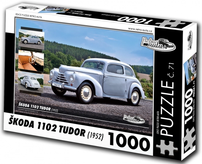Puzzle Retro Autos Škoda 1102 Tudor 1952 1000 Teile