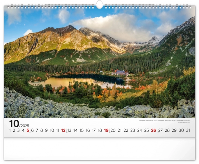 Notique Wandkalender Magische Tatra 2025, 48 x 33 cm