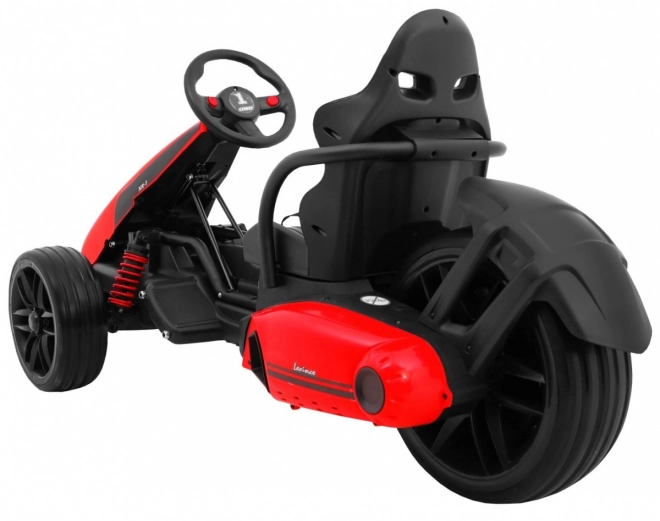 Kinder Gokart Bolid XR-1 mit Batterie Rot + verstellbarer Lenker + geformter Sitz