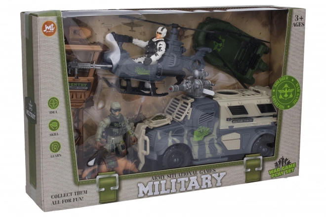 Militär-Spielset mit Figuren und Effekten