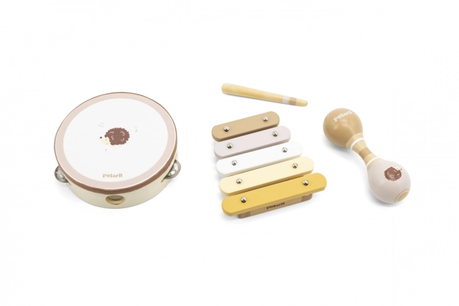 Musikinstrumente Set Holzigel
