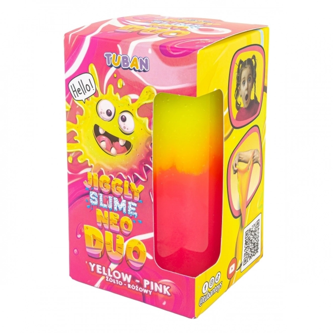 Jiggly Neo Duo Slime Gelb-Rosa
