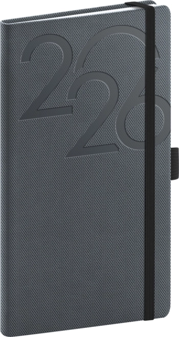 Taschekalender Notique Ajax schwarz 2026