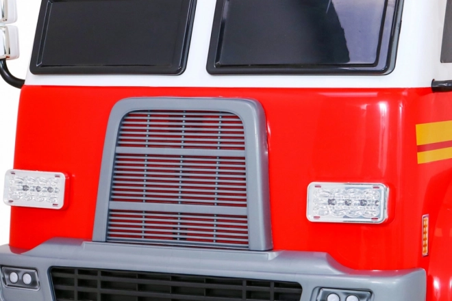 Kinderspielzeug-Feuerwehrauto mit Batterie + Wasserspritze + Megafon + Feuerwehrhahn + Steuerung