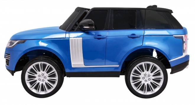 Range Rover HSE Lackiertes Auto für 2 Kinder Blau + Fernbedienung + 5-Punkt-Gurt + Audio-Panel + LED-Licht