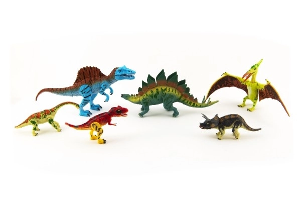 Set von 6 Beweglichen Dinosauriern in Sorgfältiger Verpackung