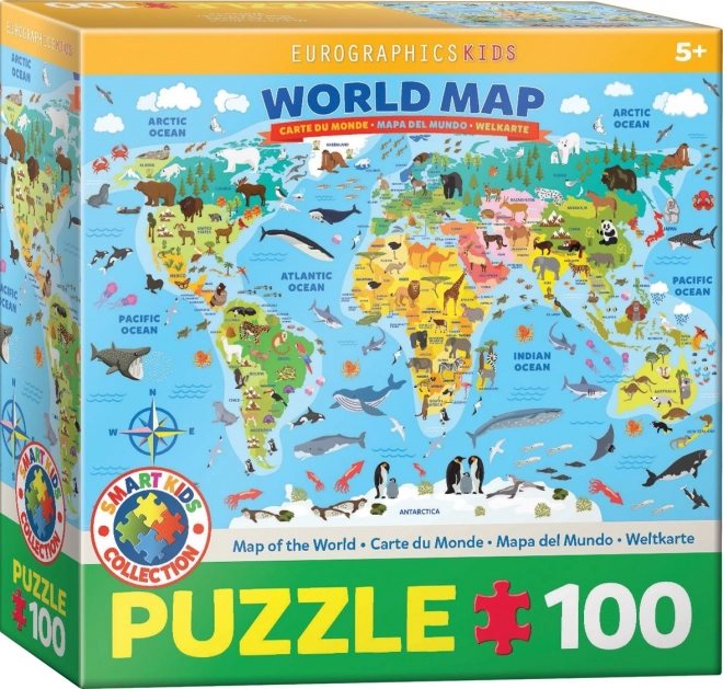 Puzzle Weltkarte für Kinder