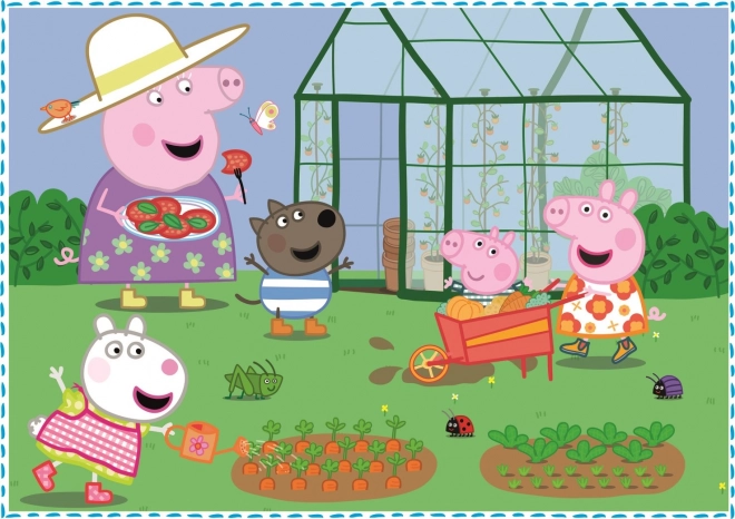 Trefl Puzzle Peppa Pig Urlaubserinnerungen 4in1 Set