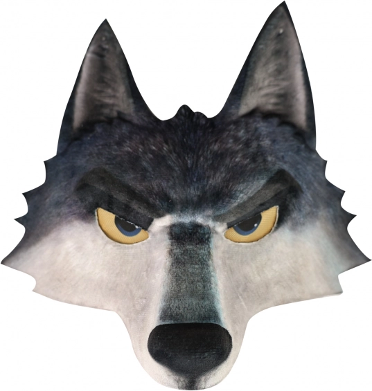 Realistische Wolfmaske für Erwachsene