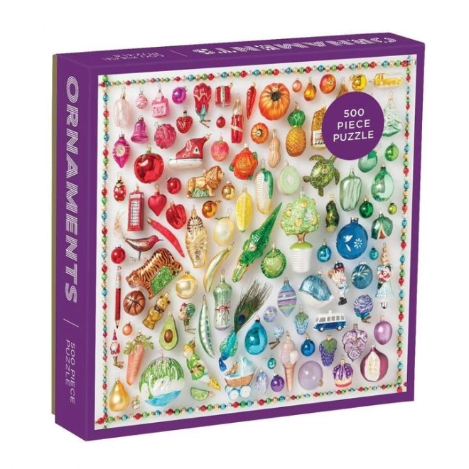 Galison Puzzle Regenbogenornamente 500 Teile