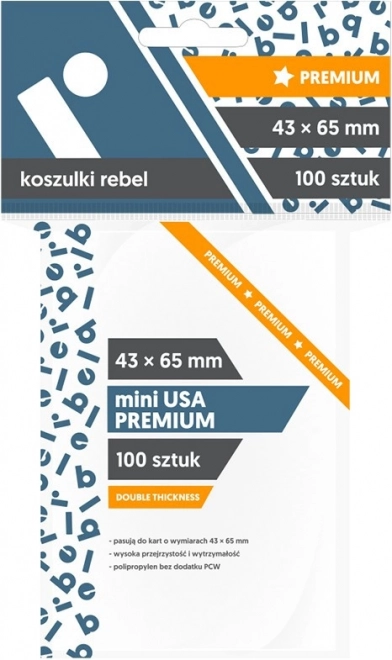 Mini USA Premium Kartenhüllen 100 Stück