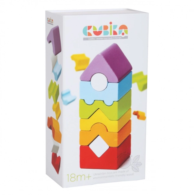 Cubika Turm XII - Holzpuzzle 8 Teile