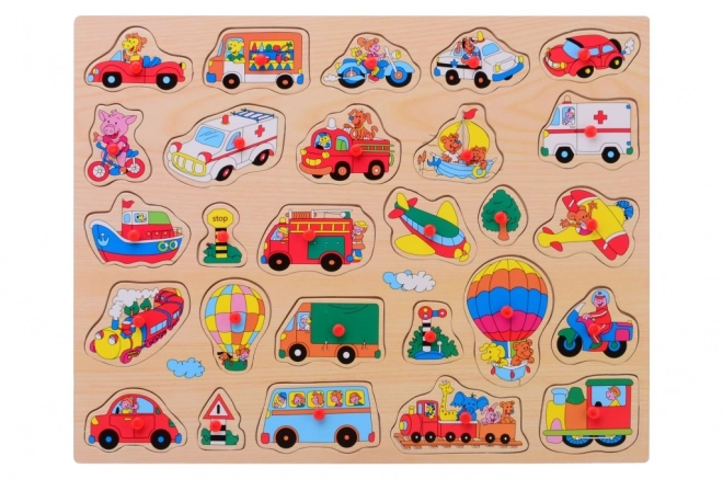 Großes Holzpuzzle mit Griff
