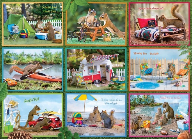 Puzzle Veverky in den Ferien 1000 Teile