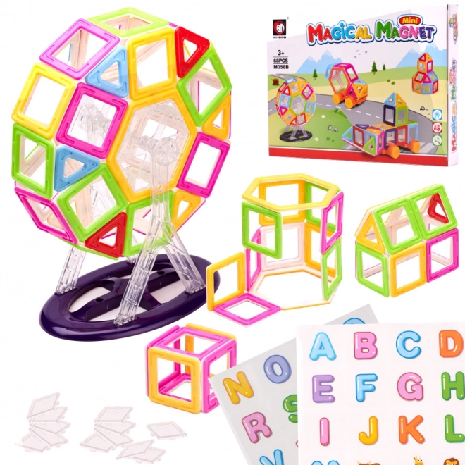 Magnetische Bausteine Mini Magical Magnet 68 Teile