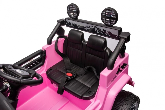 Elektrisches Kinderauto 4x4 - Rosa Toyota FJ