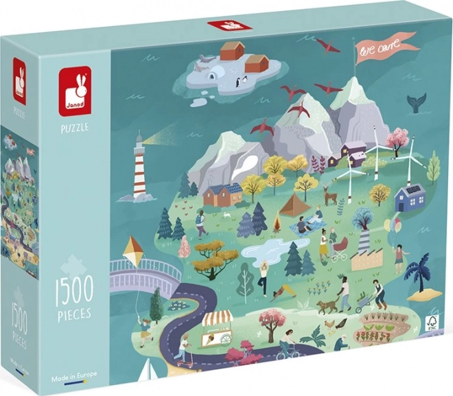 Janod Puzzle Insel-Abenteuer 1500 Teile