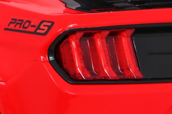 GT Sportwagen auf Batterie für Kinder Rot + Fernbedienung + langsamer Start + Gepäckträger + MP3 LED