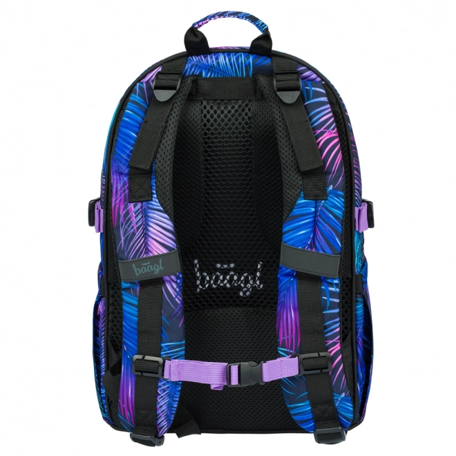 BAAGL 3 SET Core Palm: Rucksack, Mäppchen, Beutel