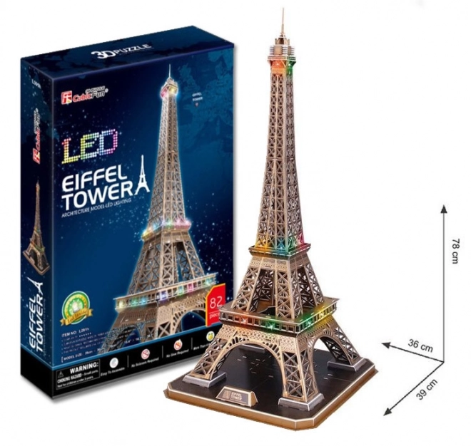 Leuchtendes 3D-Puzzle Eiffelturm