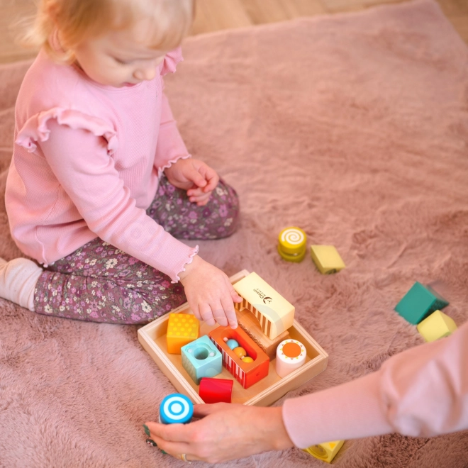 Klassische Welt Holzsensorik-Bausteine Montessori Set 14 Teile