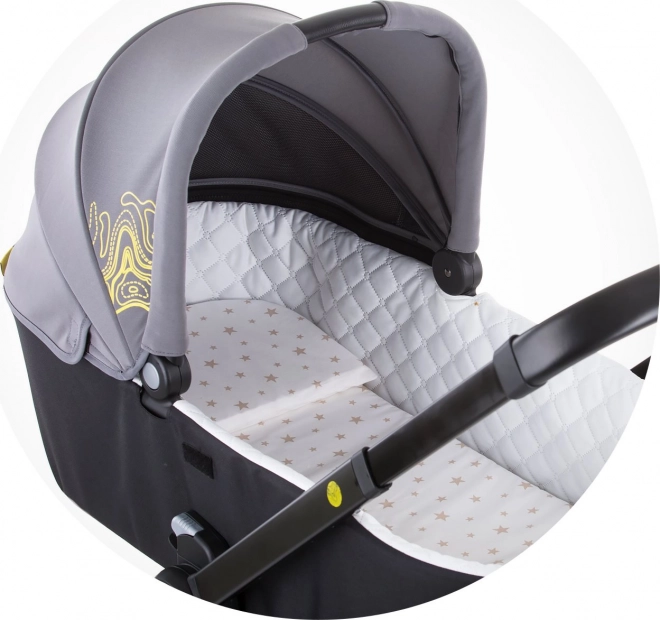 Matratze für Kinderwagen Beige Sterne