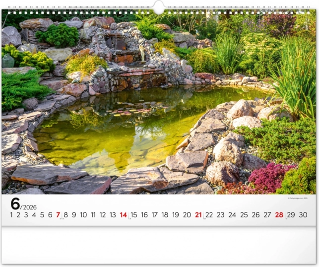 Wandkalender Gärten 2026