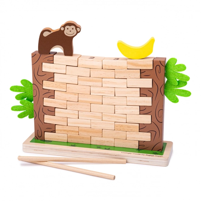 Bigjigs Toys Holz Motorikspiel Dschungelsturz