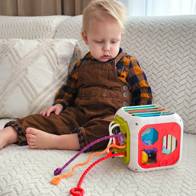 Woopie Elastischer Sensorikwürfel mit Sortierfunktionen und Tieren