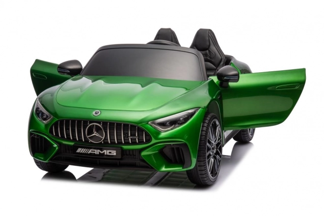 Elektrisches Kinderauto MERCEDES AMG SL63 Grün Lackiert