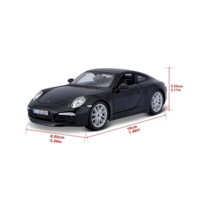 Porsche 911 Carrera S Modellauto 1:24 Schwarz