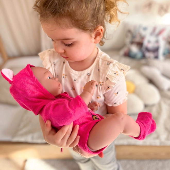 Woopie Babypuppe in Bärenkleidung 46 cm