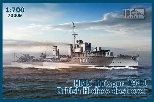 Plastikmodellbausatz HMS Hotspur 1941 Britischer Zerstörer der H-Klasse