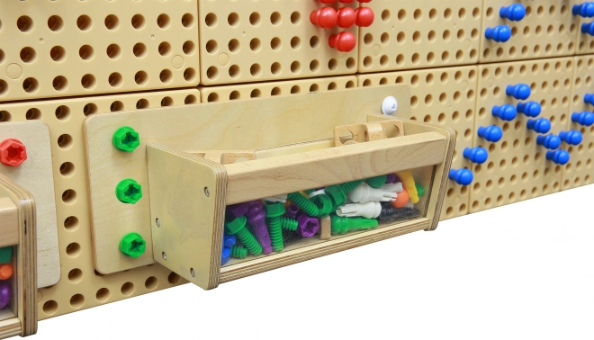 Zubehörbox mit durchsichtiger Wand für Masterkidz STEM Tafel