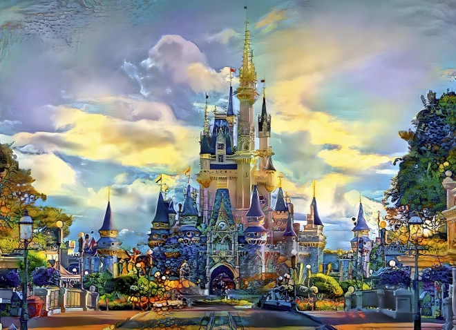 Disney Welt Schloss Puzzle 1000 Teile