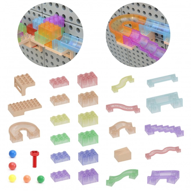 Masterkidz Konstruktion Set Kugelbahn für STAMM Tafel 120 Teile
