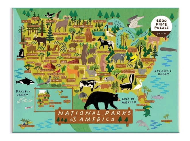 Puzzle Amerikanische Nationalparks 1000 Teile