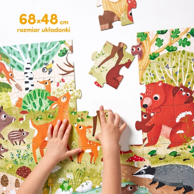 Waldpuzzle für Kinder - 40 Teile