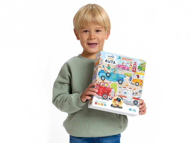 Puzzle 40-teilig MOTO PUZZLE AUTOS