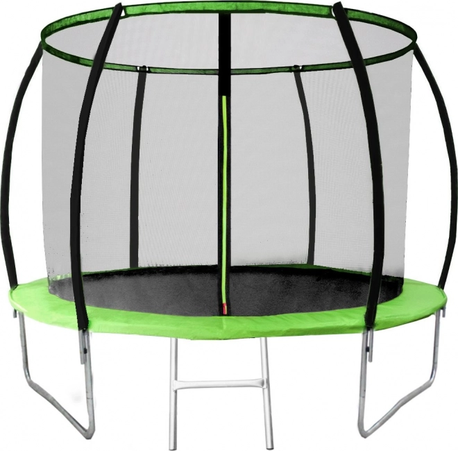 Trampolin Deluxe 244 cm mit Sicherheitsnetz und Leiter