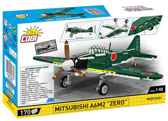 COBI II. Weltkrieg Mitsubishi A6M2 Zero Flugzeugmodell