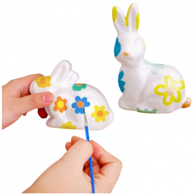 Osterdeko-Styropor Malset Hase und Eier